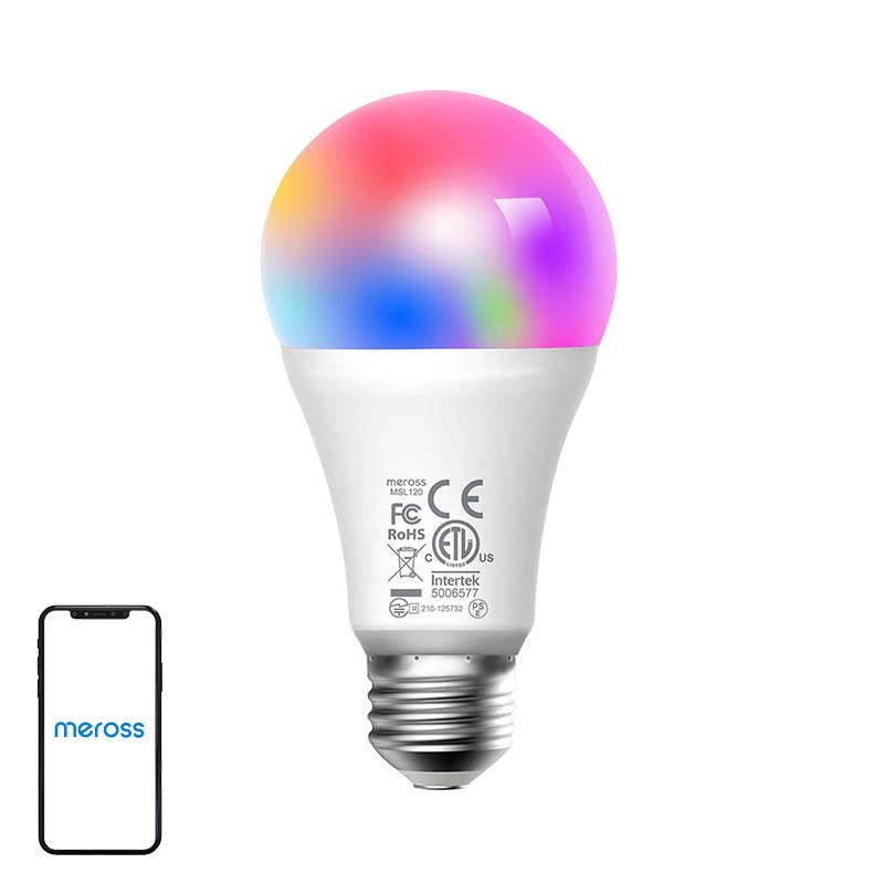 Meross MSL120 smart WiFi LED-lampa med RGB och vitt ljus, HomeKit