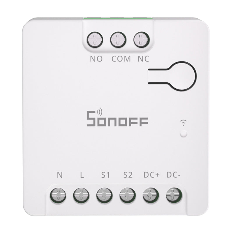 Sonoff MINI-D framsida med plintar