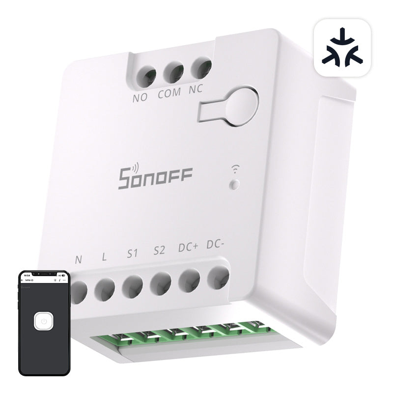 Sonoff MINI-D smart relä med potentialfri kontakt