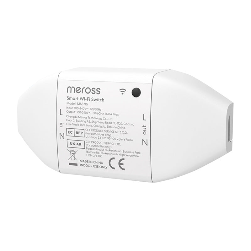 Meross MSS715MA-UN smart WiFi-brytare med Matter och energimätning, 16 A