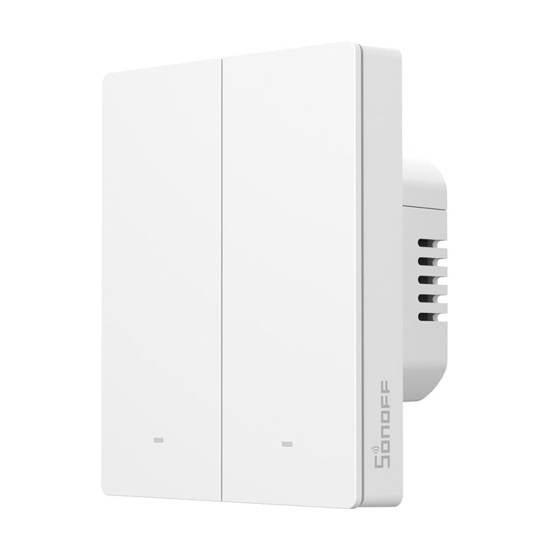Sonoff ZBM5-2C-80W Zigbee touchbrytare för vägg, 2 kanaler, 86 x 71 mm