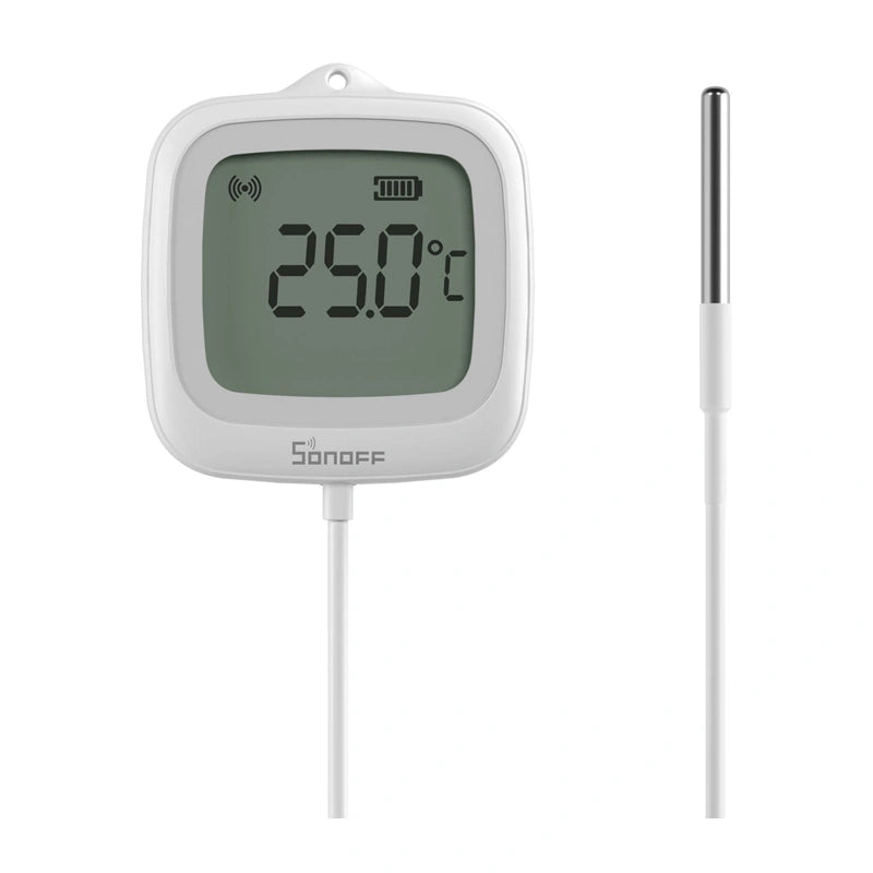Sonoff SNZB-02LD Zigbee temperatursensor med display och 1,5 m mätsond