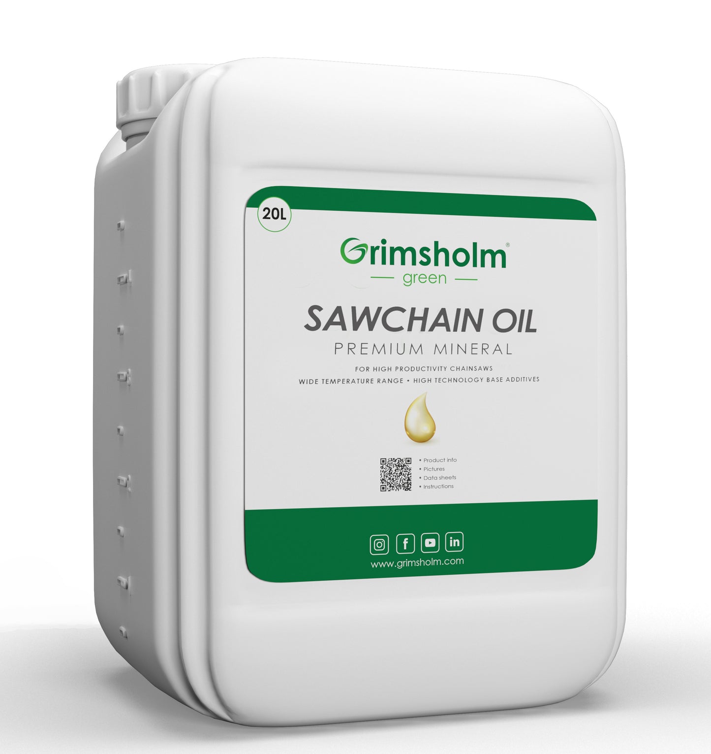 Sågkedjeolja Premium Mineral, 20 L
