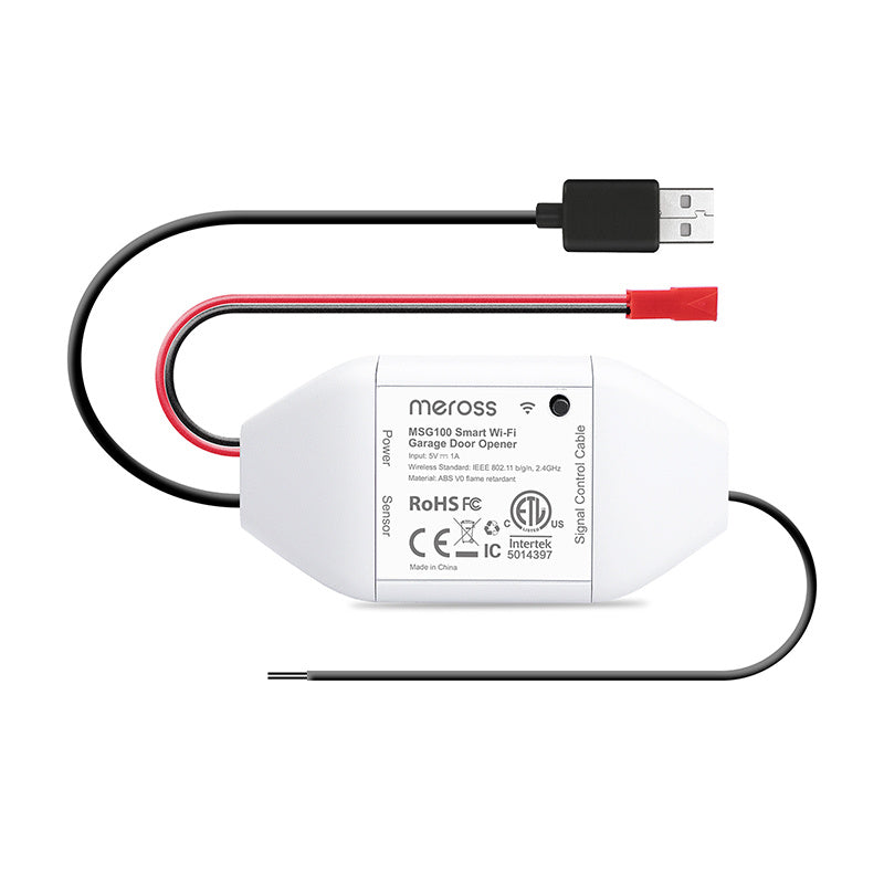 Meross MSG100HK smart garageportsstyrning med Wi-Fi och Apple HomeKit