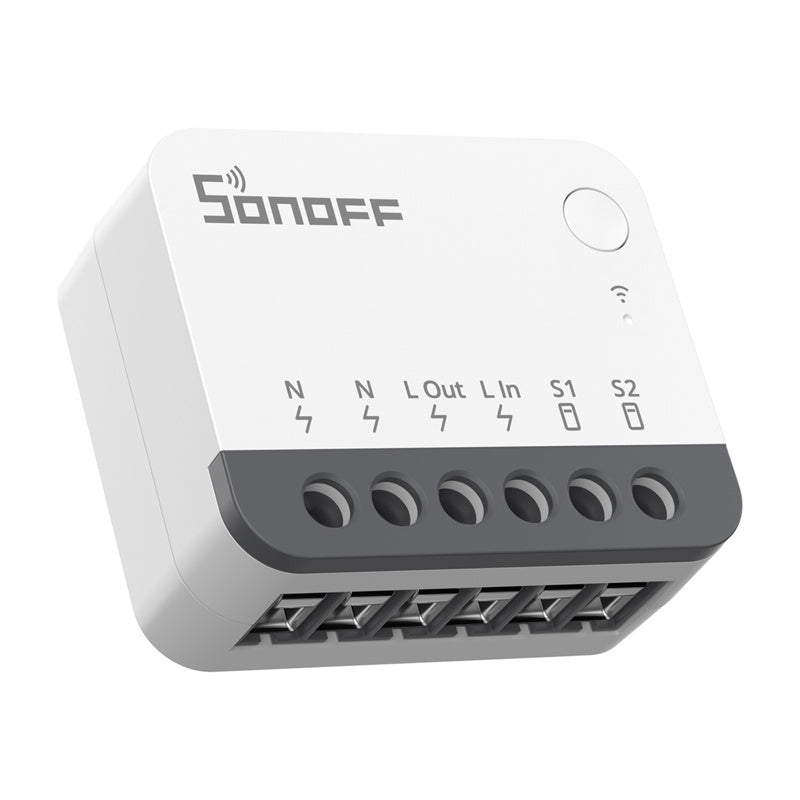 Sonoff ZBMINIR2 smart Zigbee-minibrytare för dosmontage
