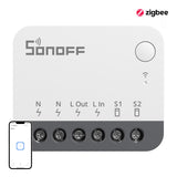 Sonoff ZBMINIR2 smart Zigbee-minibrytare för dosmontage