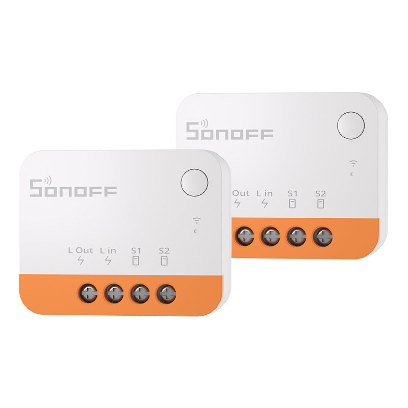 Sonoff ZBMINIL2 smart Zigbee-minibrytare utan nolledare, 2-pack