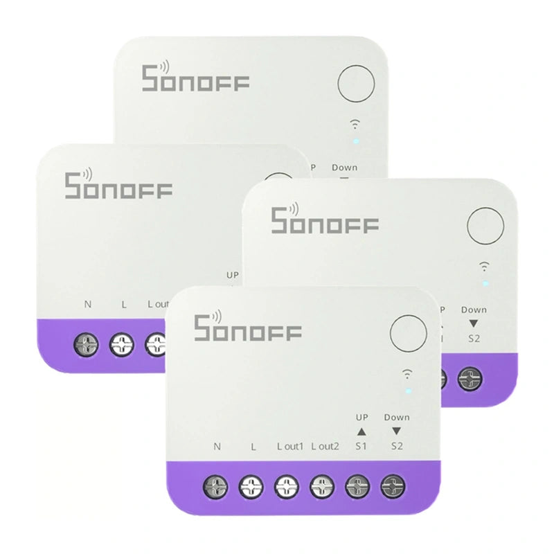Sonoff MINI-RBS smart Wi-Fi-styrmodul för persienner och rullgardiner, 4-pack