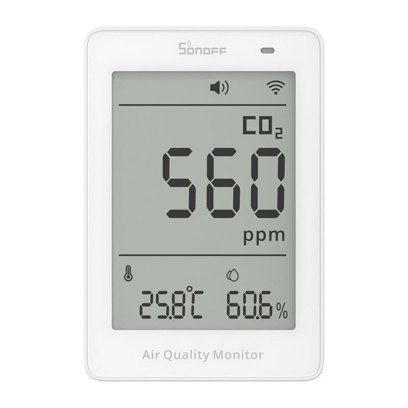 Sonoff AirGuard SAWF-08P CO2-mätare med WiFi, Matter och LCD-display