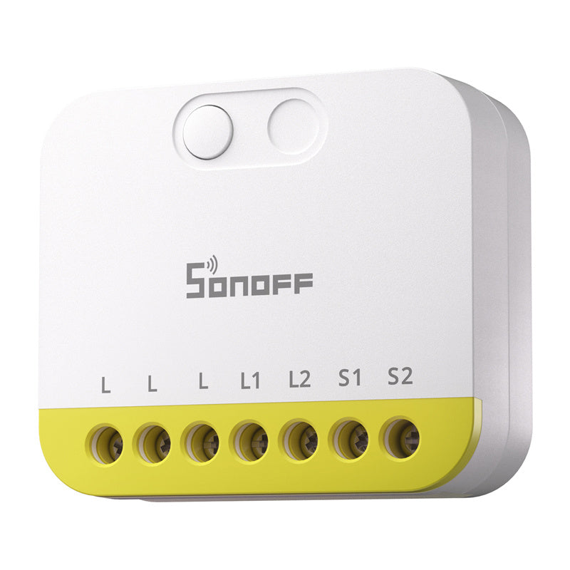 Sonoff MINI-ZB2GS-L Zigbee tvåkanalig reläbrytare utan nolla