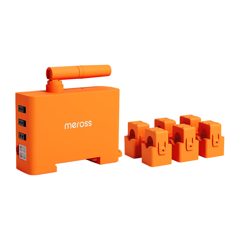 Meross EM06P-EU smart energimätare för DIN-skena, 6 kanaler och Wi-Fi