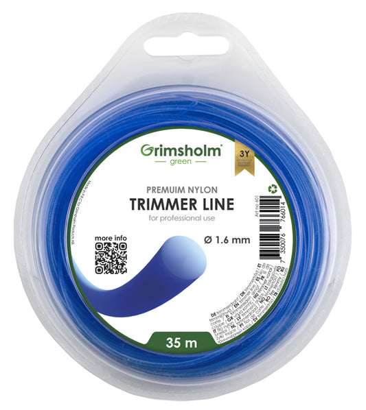 Trimmertråd 1,6mm / rund / 35m