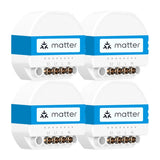 Meross MSS815MA-UN smart Wi-Fi-brytarmodul med Matter och energimätning, 4-pack