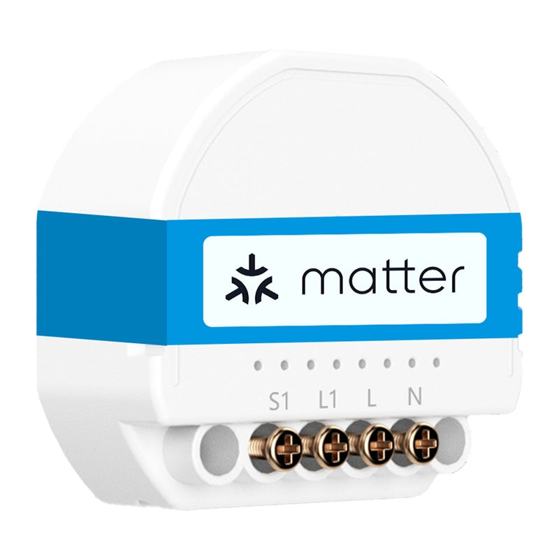 Meross MSS815MA-UN smart Wi-Fi-brytarmodul med Matter och energimätning, 4-pack