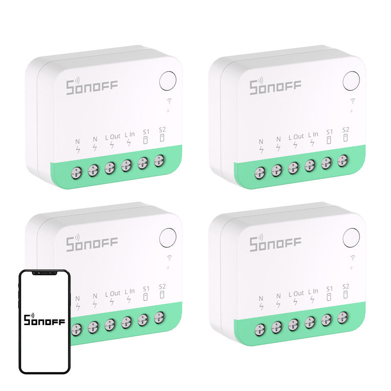 Sonoff MINIR4M Matter smart styrmodul för belysning, 4-pack