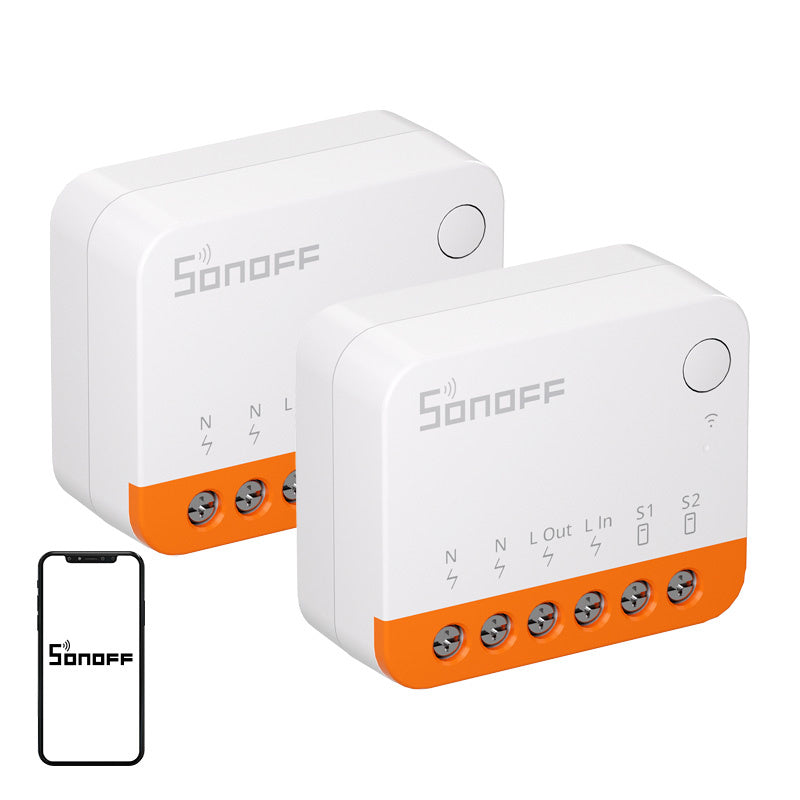 Sonoff MINIR4 smart Wi-Fi-styrmodul för belysning, 2-pack