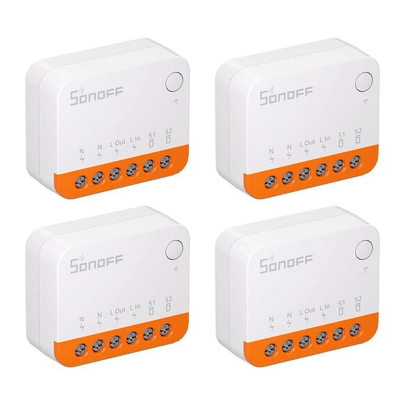 Sonoff MINIR4 smart Wi-Fi-styrmodul för belysning, 4-pack