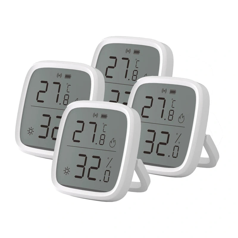 Sonoff SNZB-02D Zigbee temperatur- och fuktsensor med skärm, 4-pack
