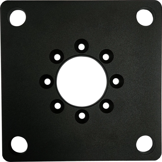 Base adapter c/c110mm till 160mm, 200x200mm (svart)