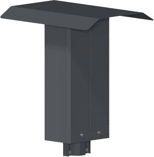 Stolpfäste 205D2  för 60mm rör - Dubbel