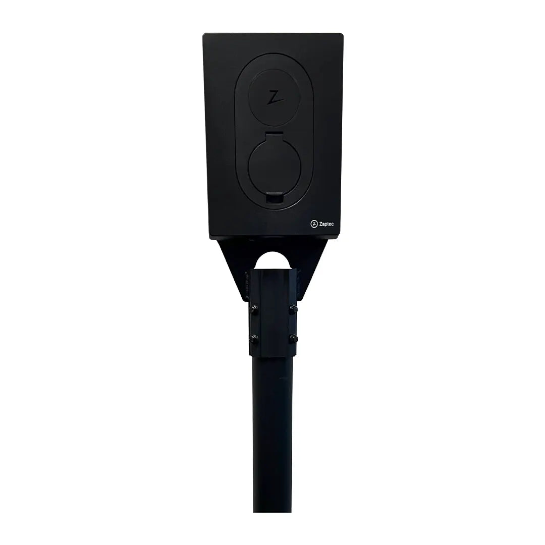 Stolpfäste Zaptec Go för 60mm stolpe singel/dubbel
