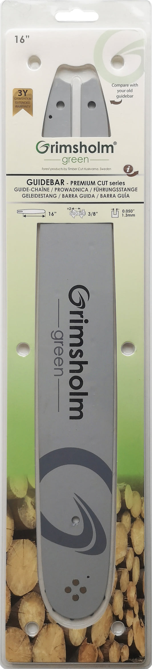 Motorsågssvärd Premium Cut 16" 3/8" .050"/1.3mm (för Stihl)