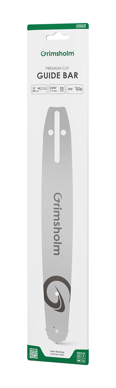 Motorsågssvärd Premium Cut 12" .325" .043"/1.1mm (för Husqvarna)