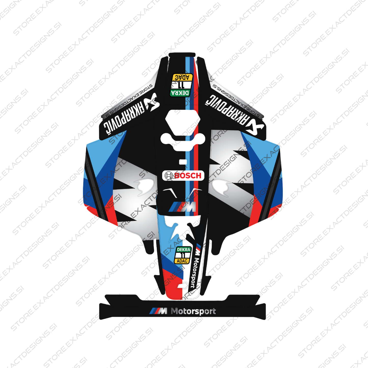 BMW Safety Car – Sticker for Mammotion Robotic Lawn Mowers Exact Designs