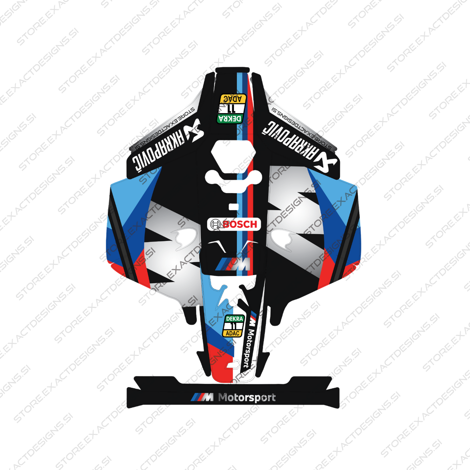 BMW Safety Car – Sticker for Mammotion Robotic Lawn Mowers Exact Designs