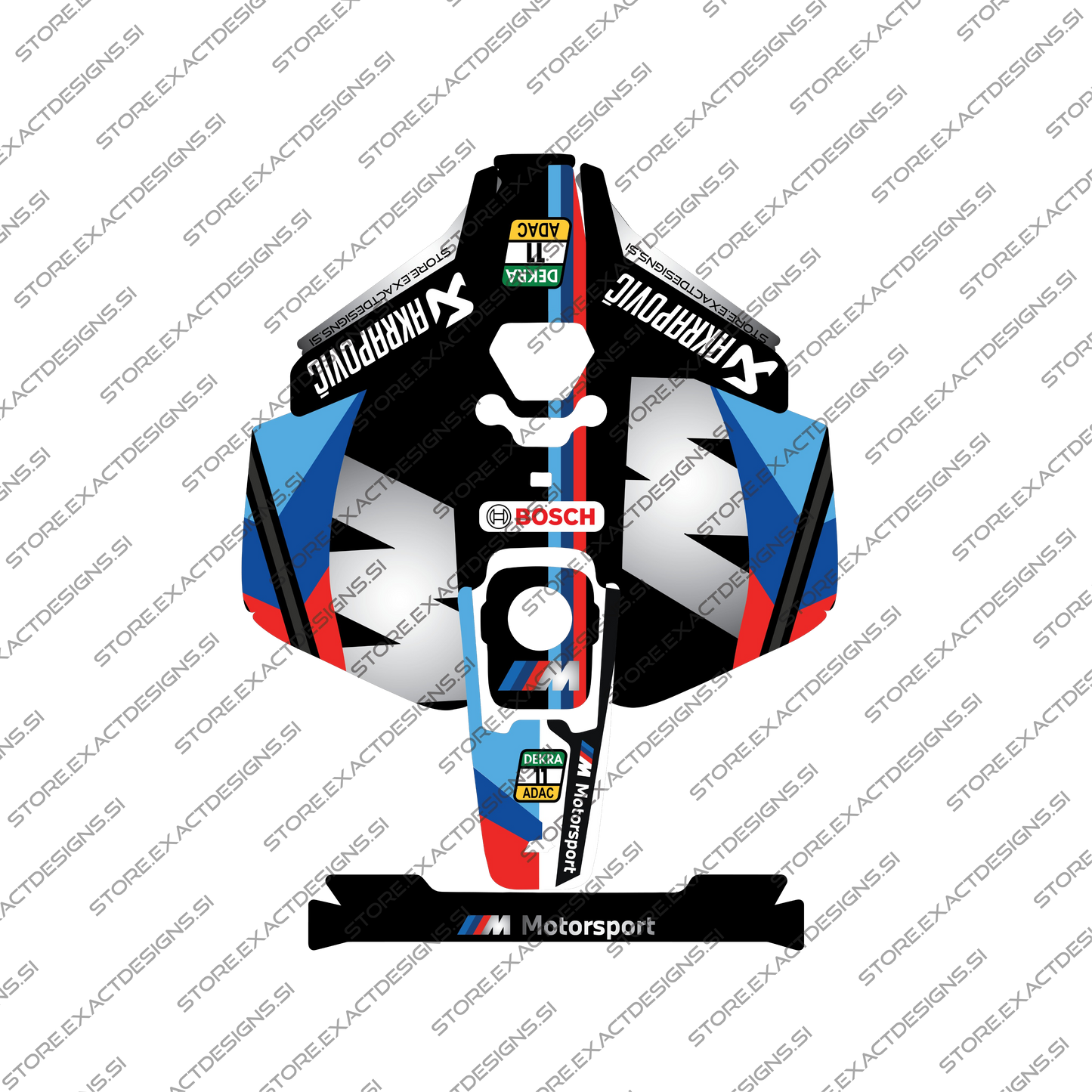 BMW Safety Car – Sticker for Mammotion Robotic Lawn Mowers Exact Designs
