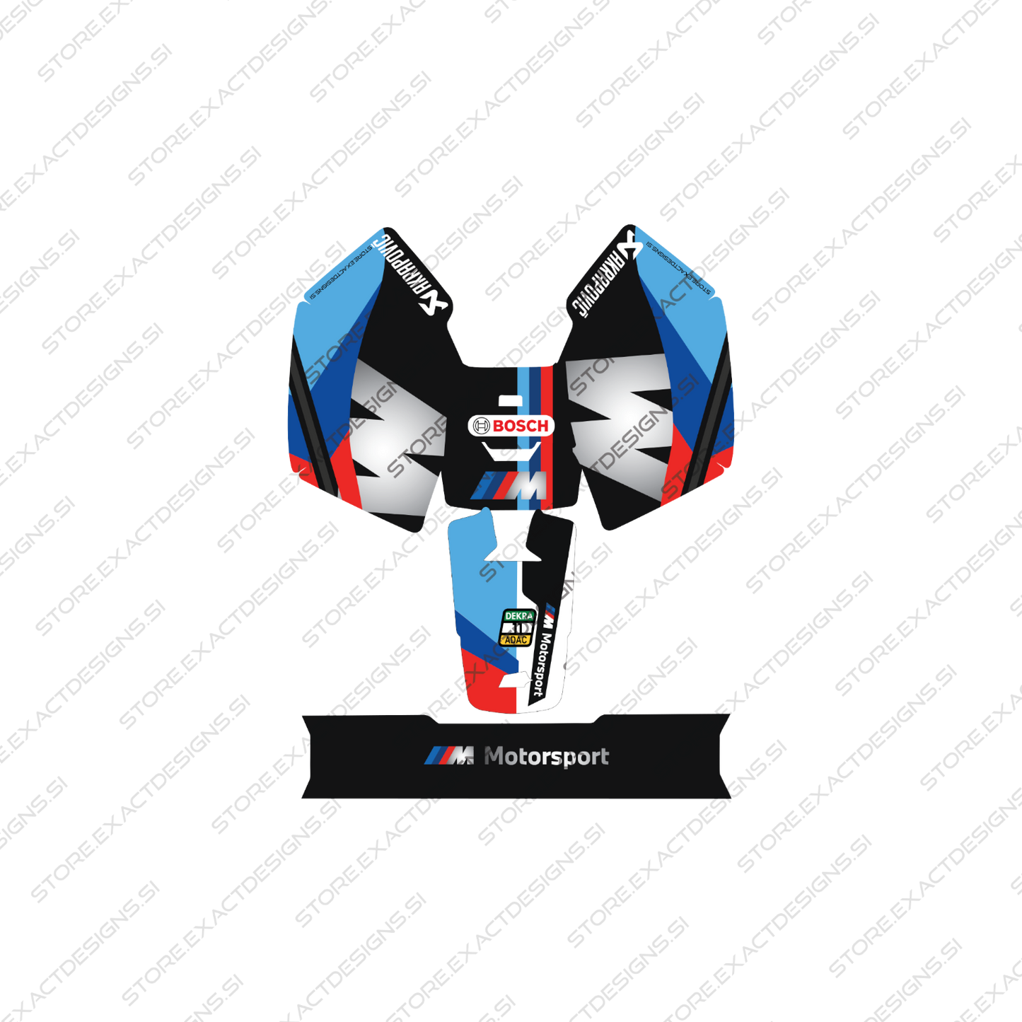 BMW Safety Car – Sticker for Mammotion Robotic Lawn Mowers Exact Designs