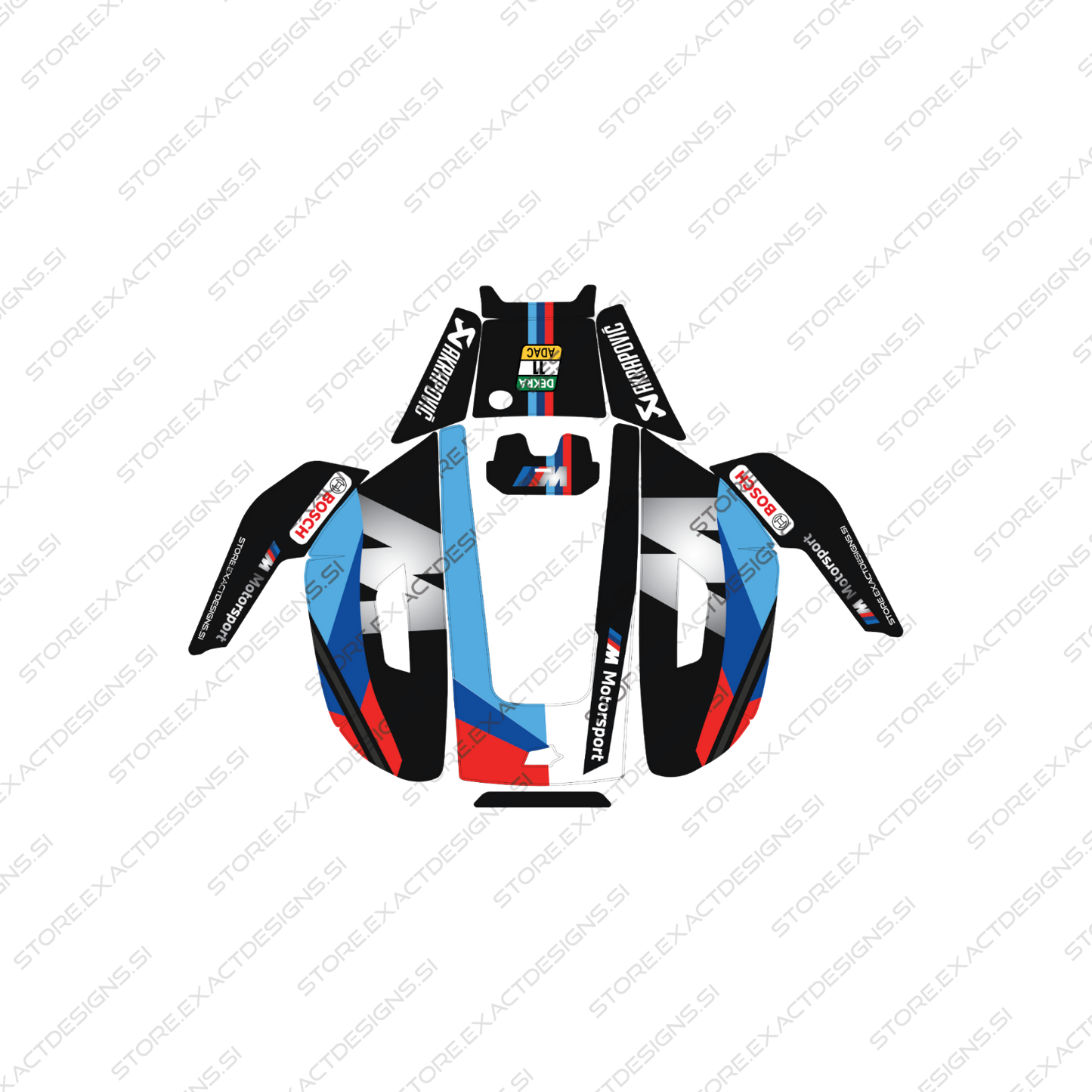 BMW Safety Car – Sticker for Mammotion Robotic Lawn Mowers Exact Designs