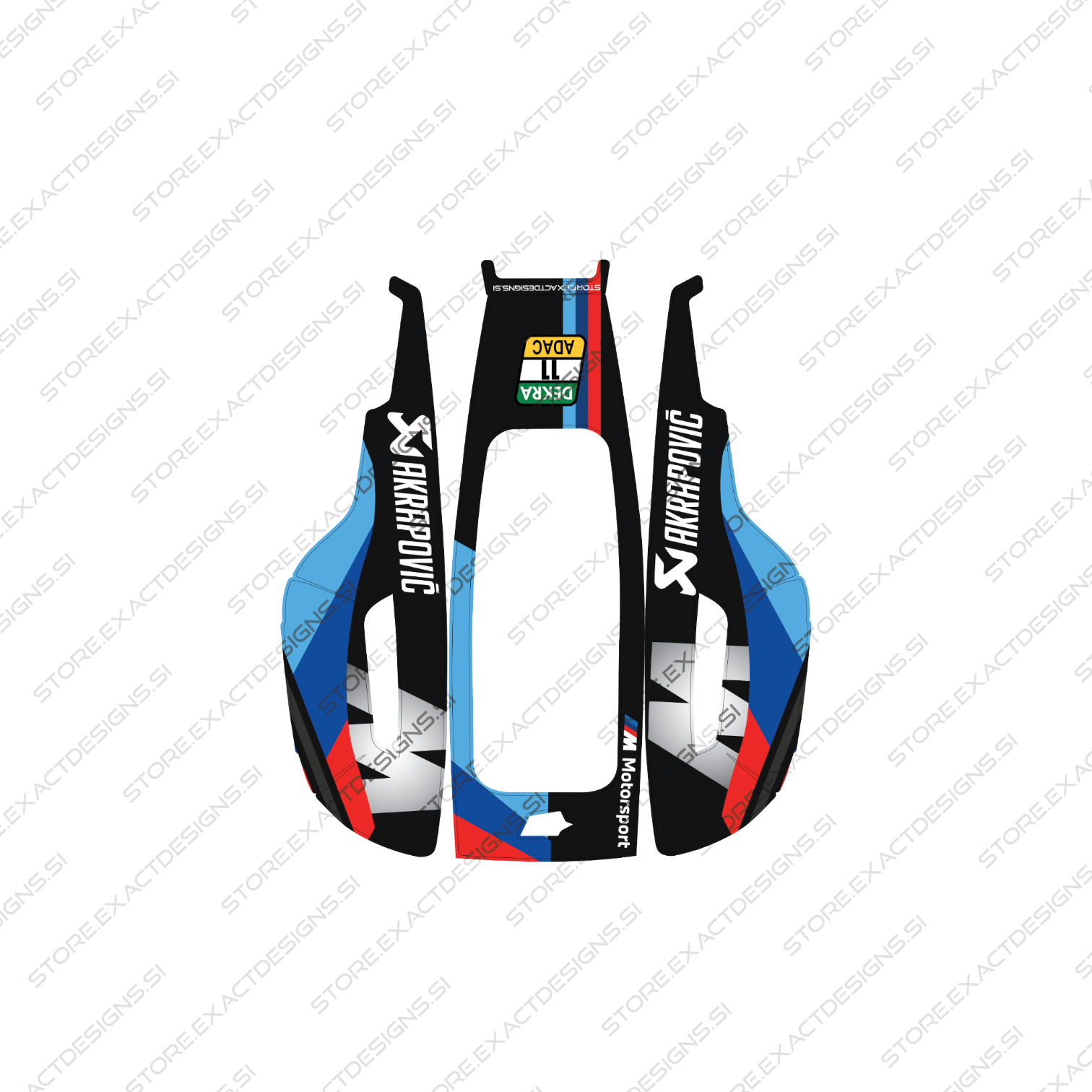 BMW Safety Car – Sticker for Mammotion Robotic Lawn Mowers Exact Designs