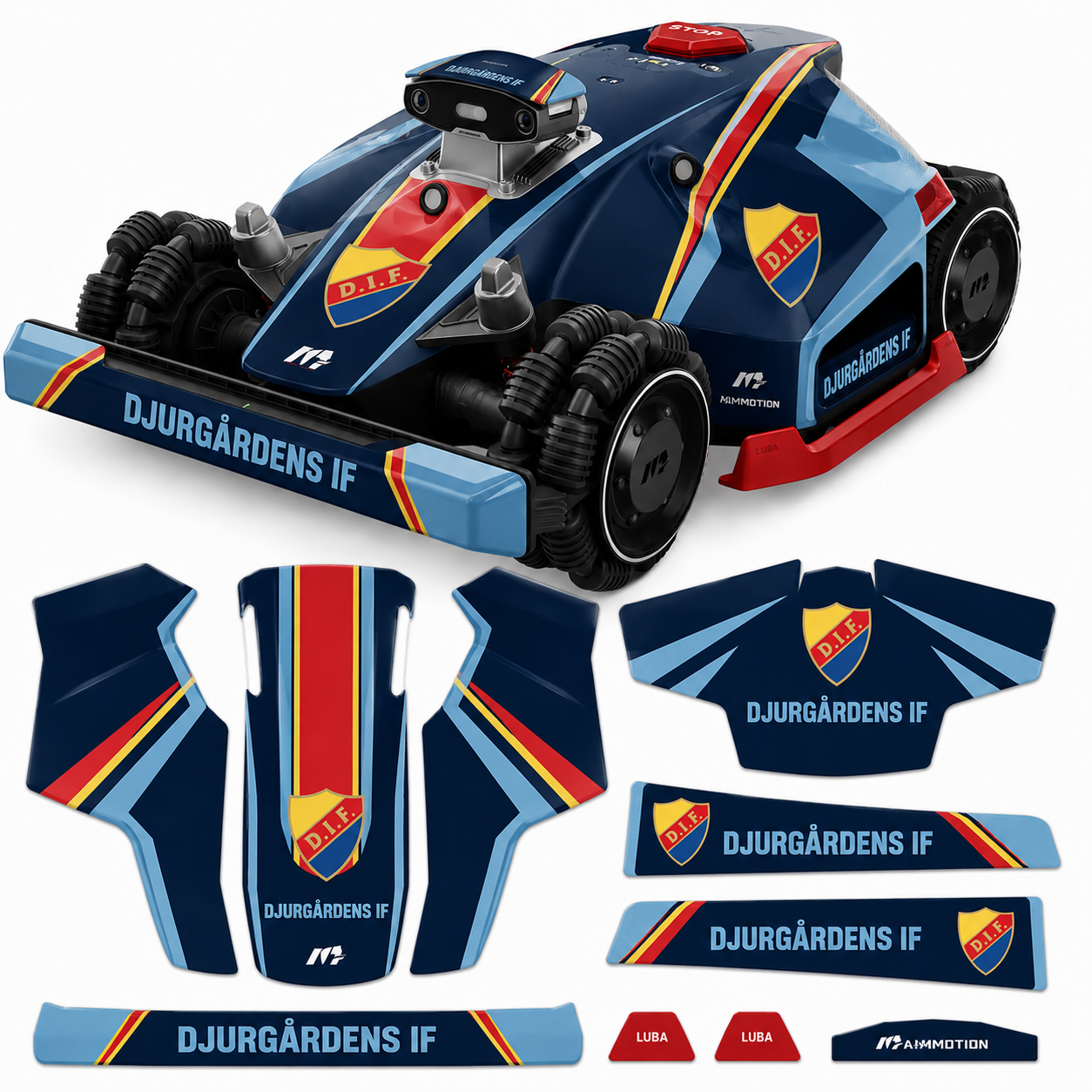 Custom Design – Skräddarsytt dekalkit för Mammotion robotgräsklippare