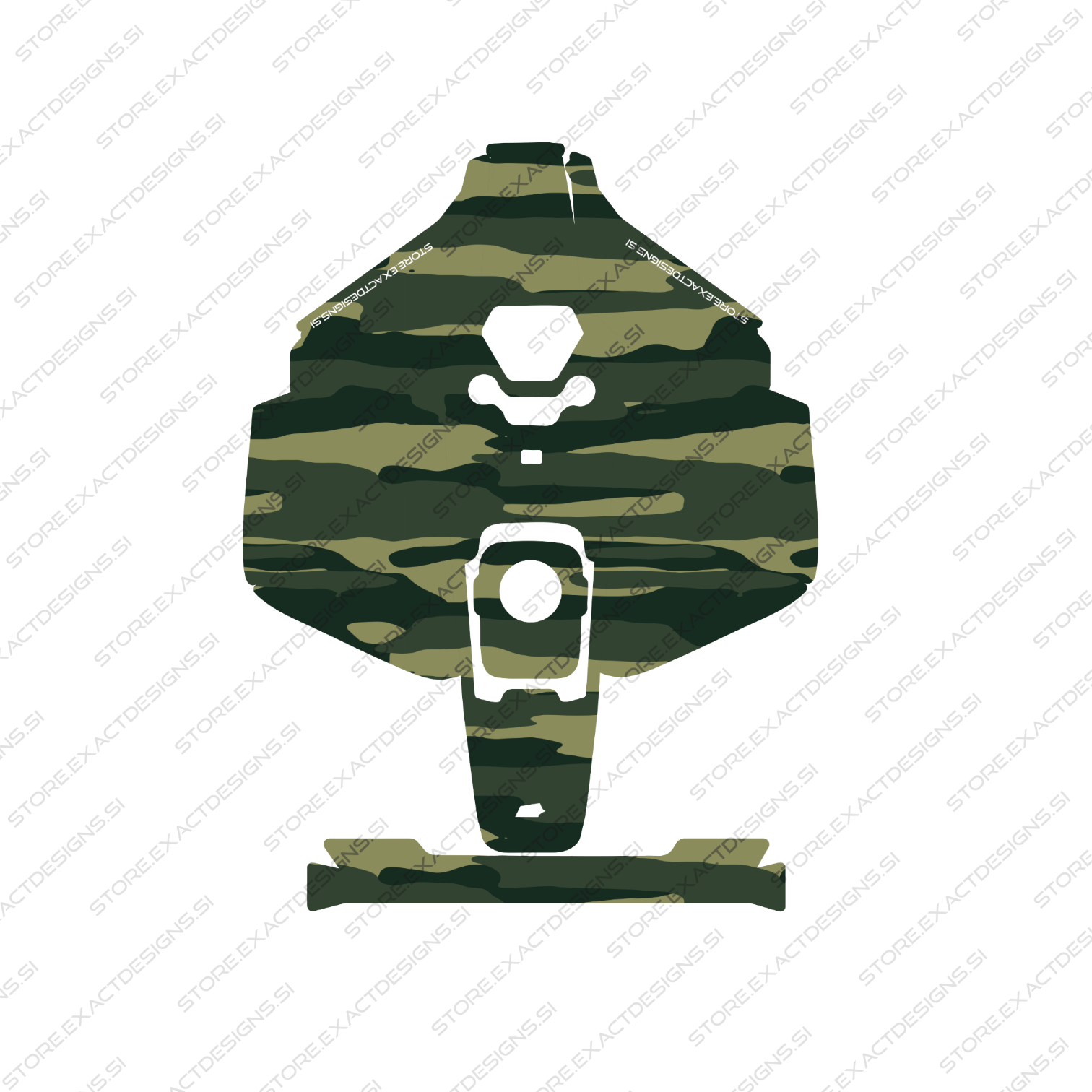 Camouflage Woodland – Sticker for Mammotion Robotic Lawn Mowers Exact Designs