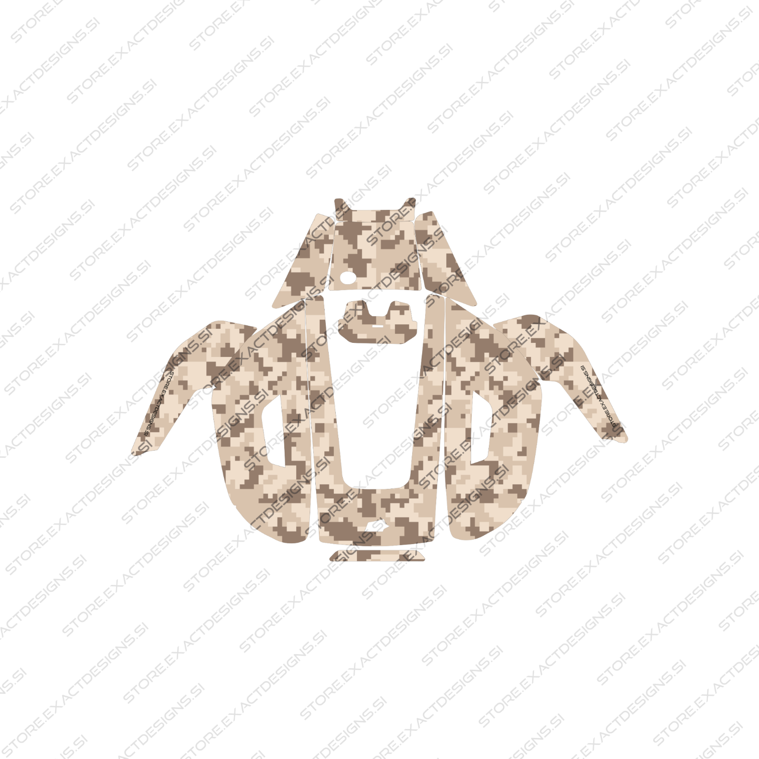 Camouflage Desert – Aufkleber für Mammotion Mähroboter Exact Designs