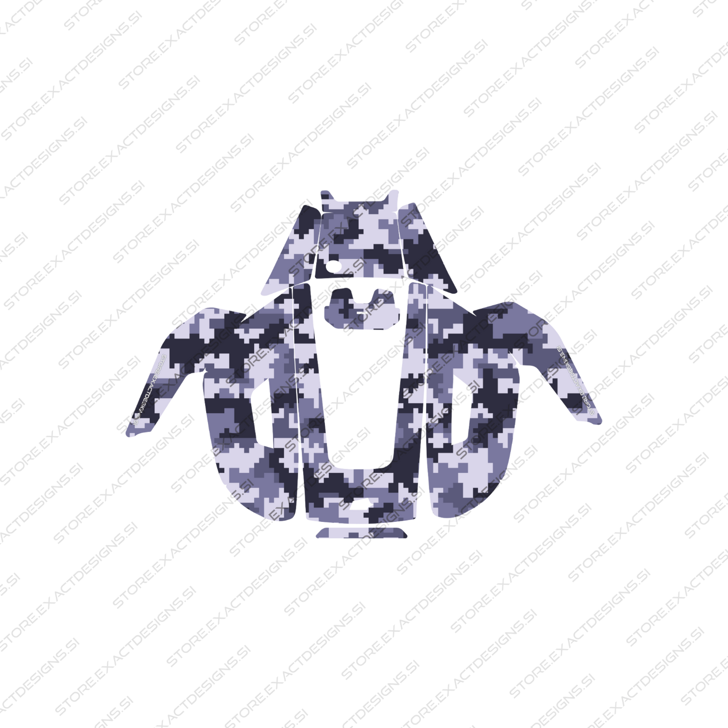 Camouflage Navy – Sticker for Mammotion Robotic Lawn Mowers Exact Designs