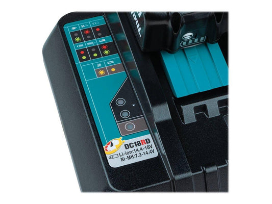 Makita DC18RD Dubbelladdare 14,4–18V LXT – Original