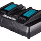 Makita DC18RD-GB 2-portsladdare