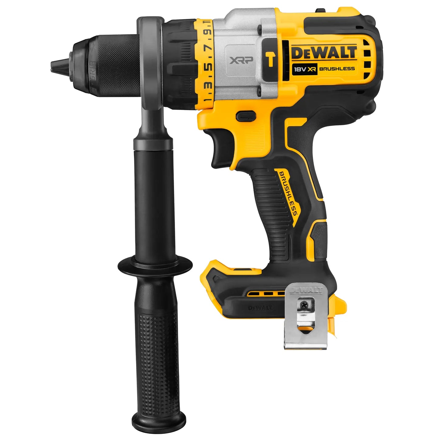 DeWalt DCD999NT Kombiborrmaskin vy 2