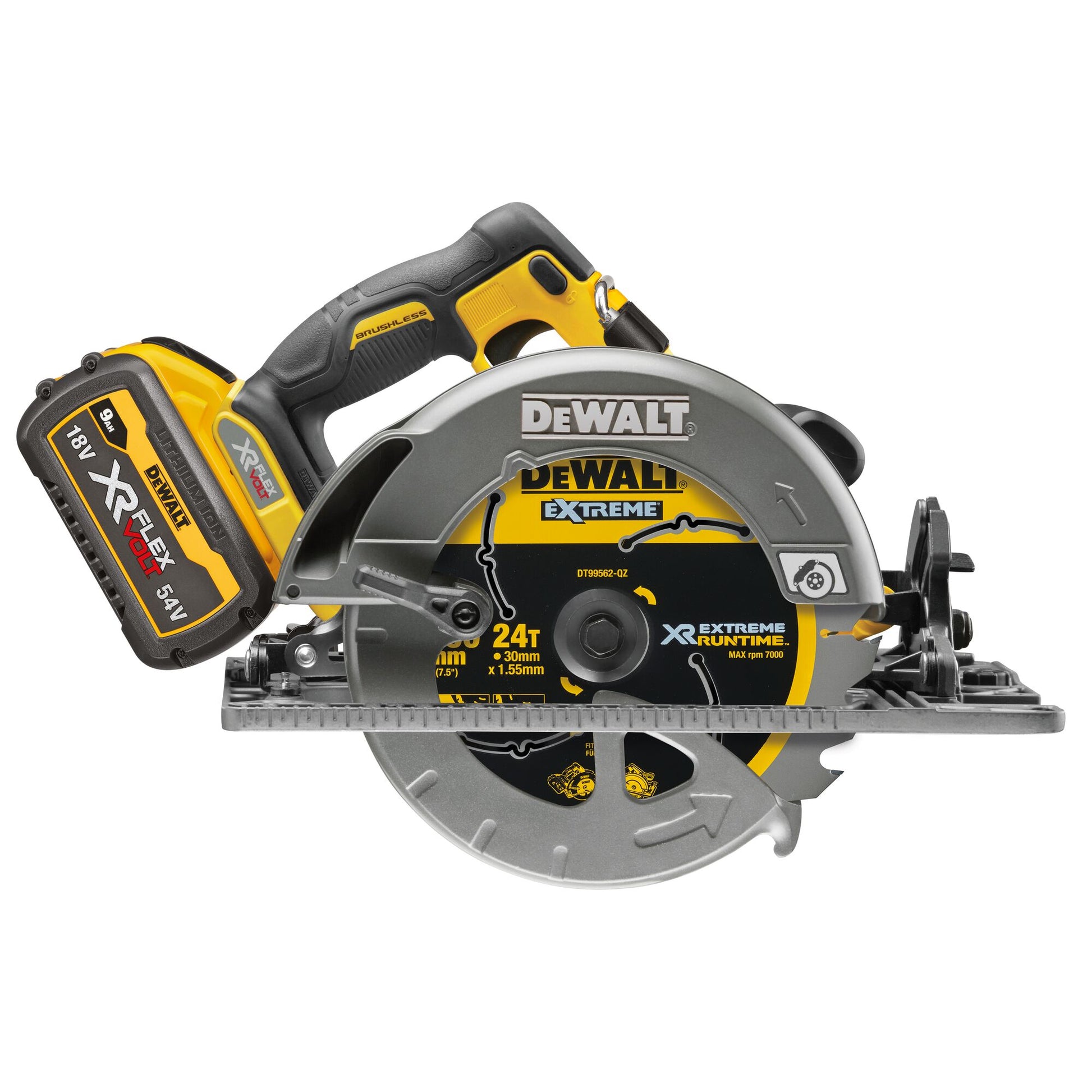 DeWalt DCS579X2 cirkelsåg vy 2