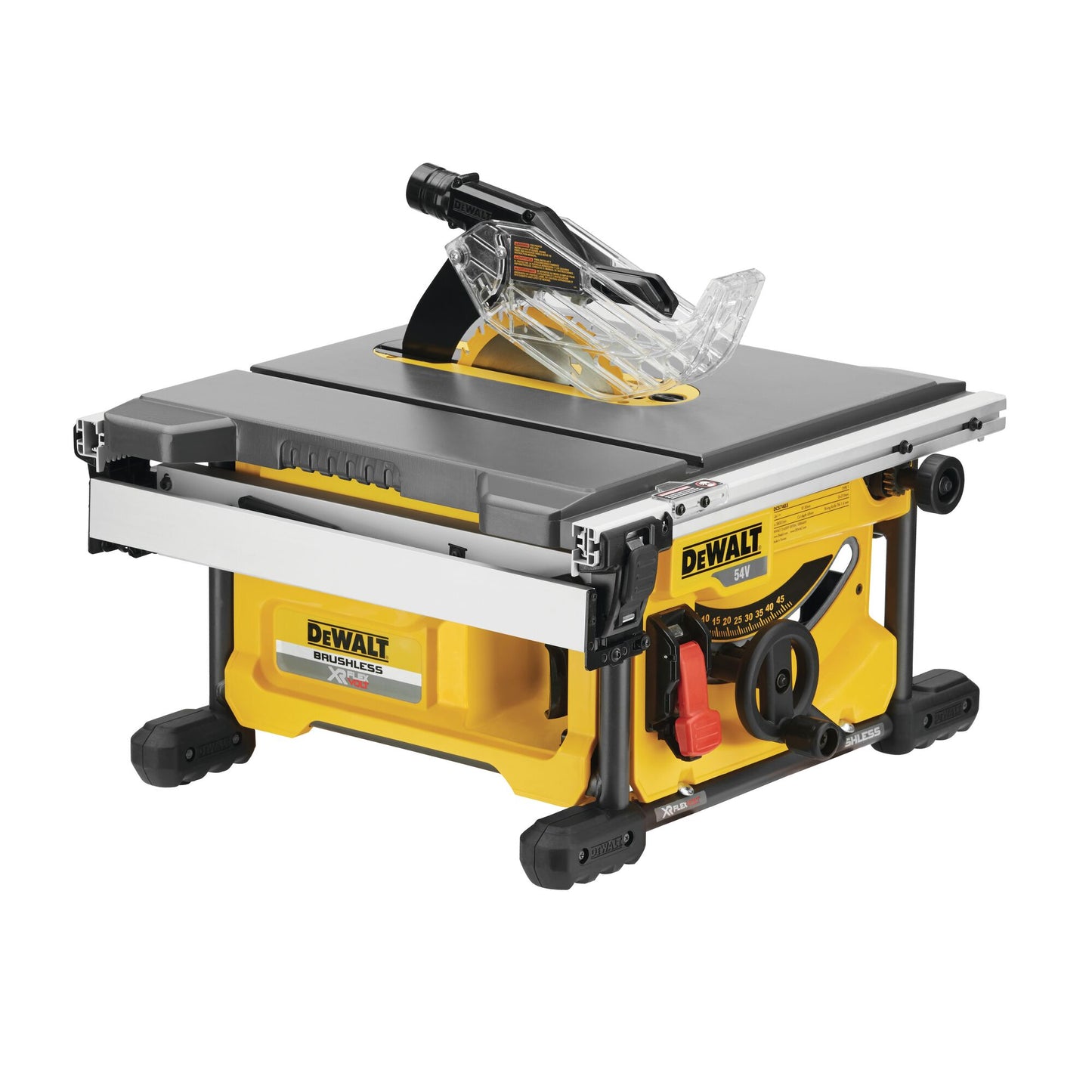 DeWalt DCS7485N bordssåg vy 2
