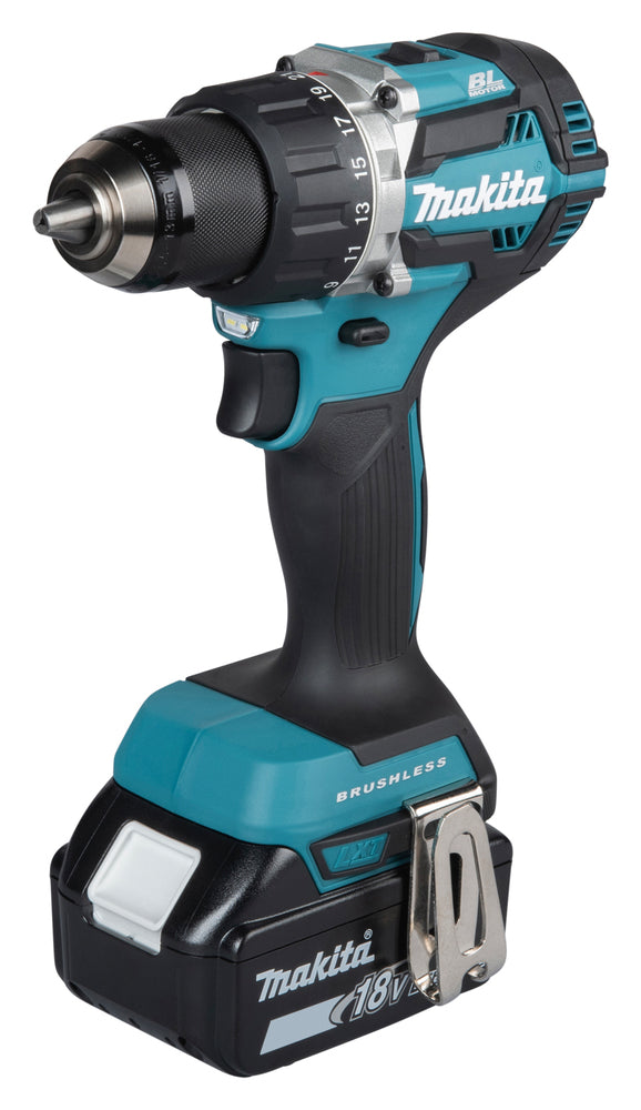 Makita DDF484RTJ 18V LXT Borrskruvdragare 54 Nm – Kit 2×5,0Ah + laddare + Makpac2 – produktbild 2