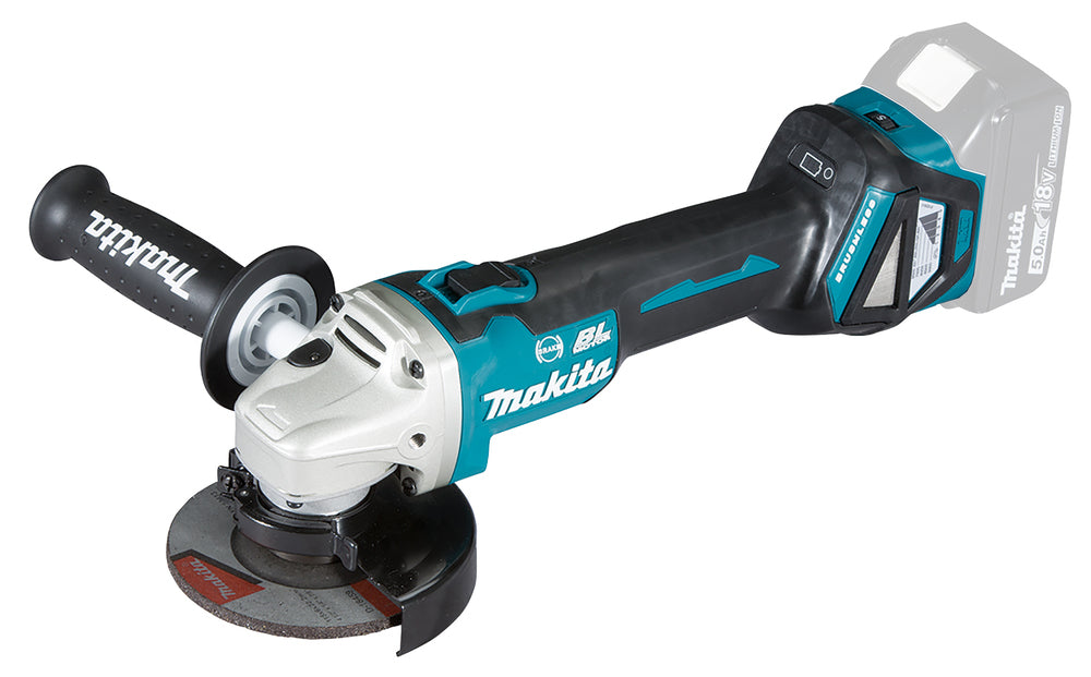 Makita DGA463Z 18V LXT Vinkelslip 115 mm Borstlös – Solo (utan batteri) – produktbild 2
