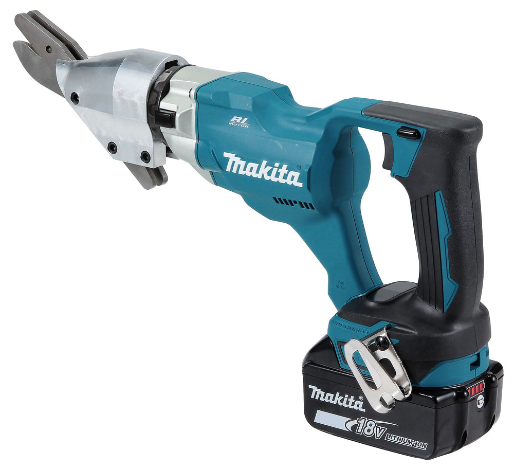 Makita DJS800Z 18V LXT Plåtsax sedd snett från höger
