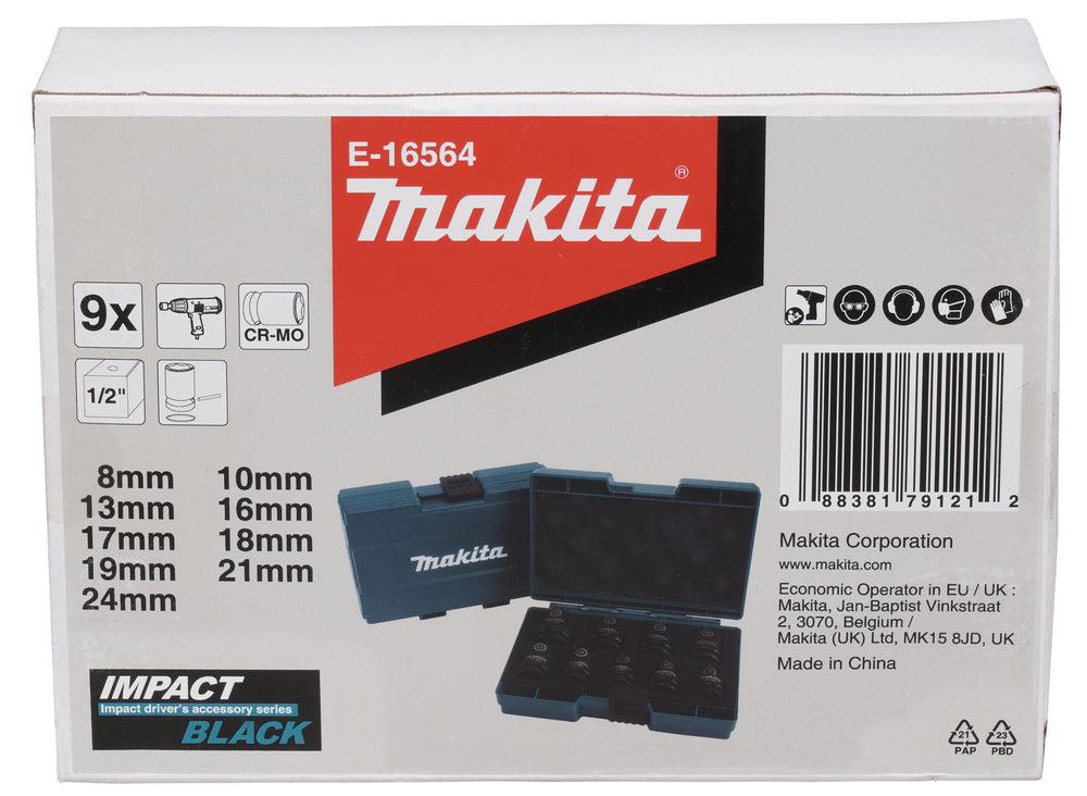 Makita E-16564 hylssats Impact Black 1/2 tum, bild 3