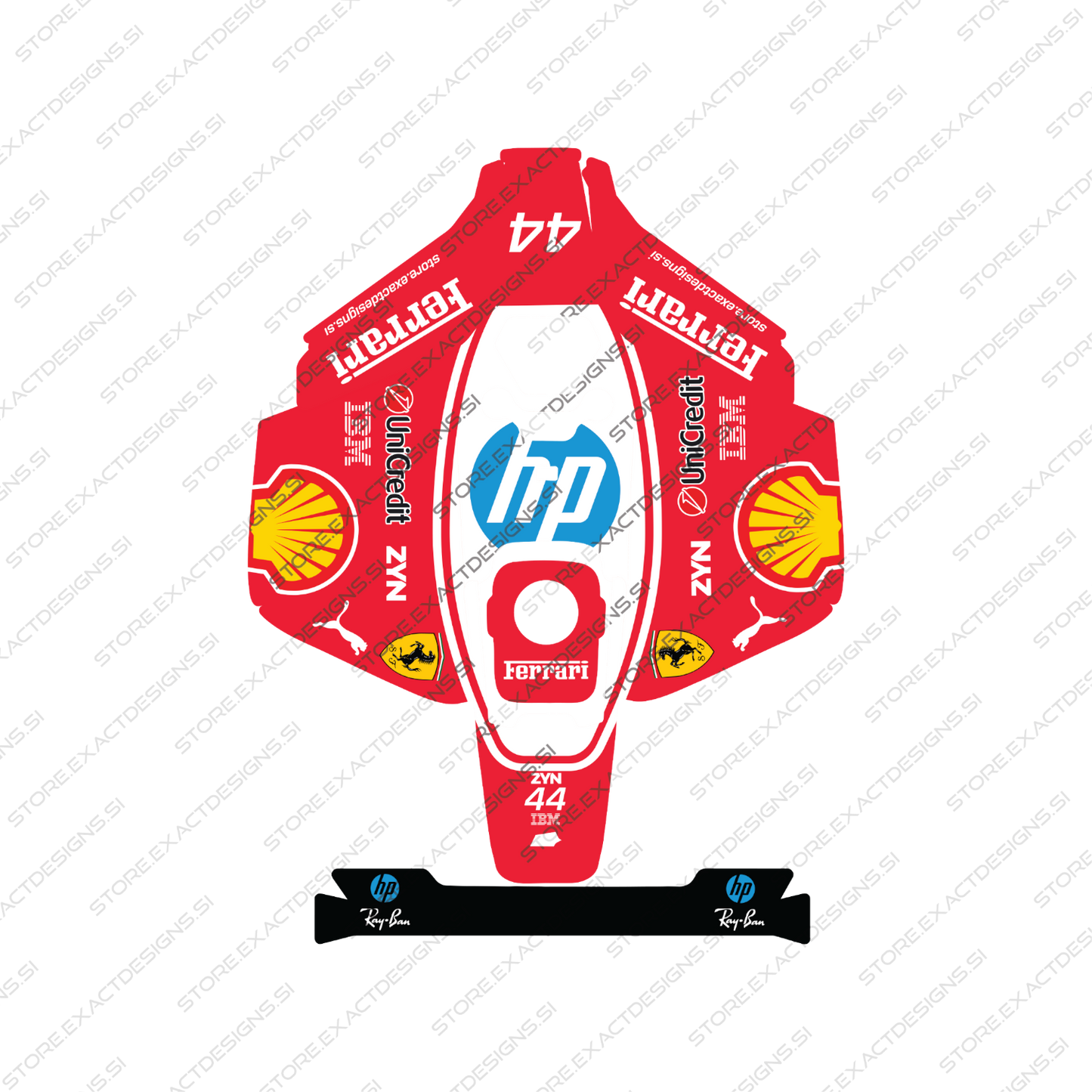 F1 Ferrari – Sticker for Mammotion Robotic Lawn Mowers Exact Designs