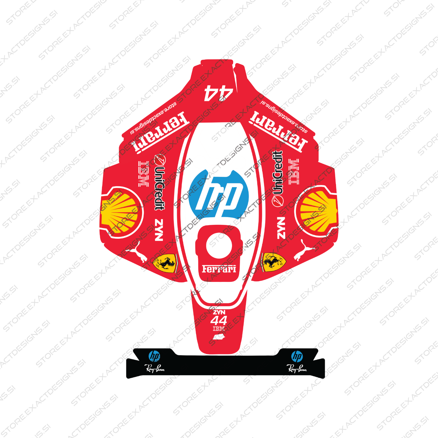 F1 Ferrari – Sticker for Mammotion Robotic Lawn Mowers Exact Designs