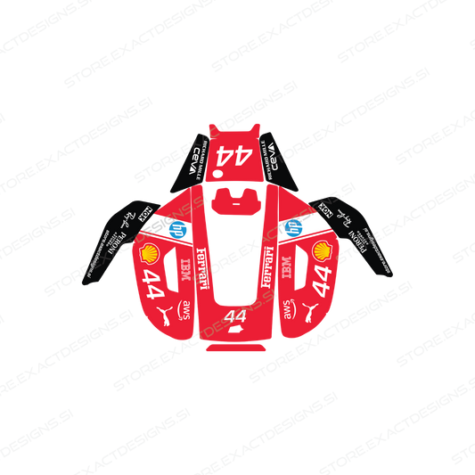 F1 Ferrari – Aufkleber für Mammotion Mähroboter Exact Designs