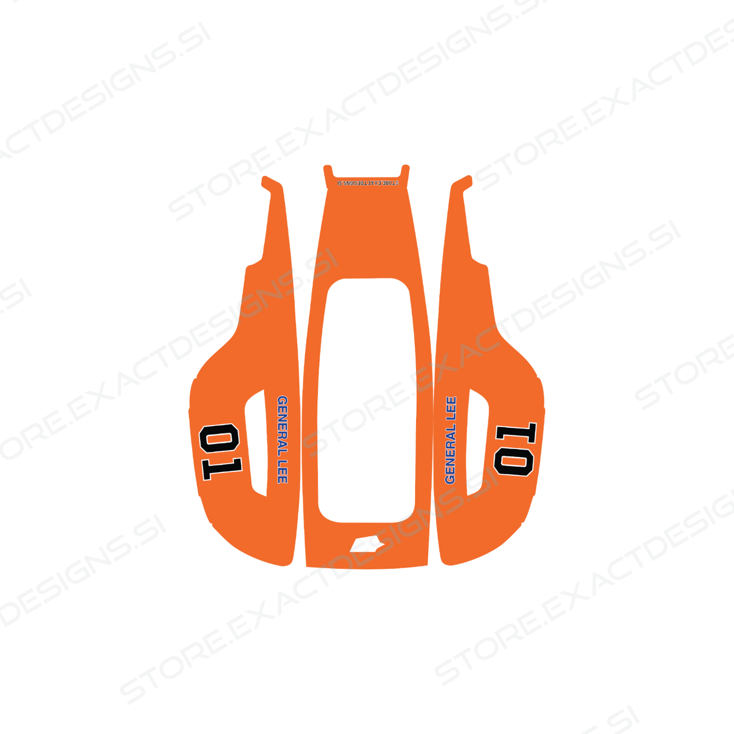 General Lee – Aufkleber für Mammotion Mähroboter Exact Designs